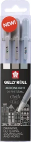Sakura Gelly Roll Moonlight 06 F Urban Gelroller (Mine) sortiert, 3er-Set, Etui