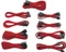 Corsair AX850/AX750/AX650 Sleeved Modular Upgrade-Kit, rot Vorschaubild