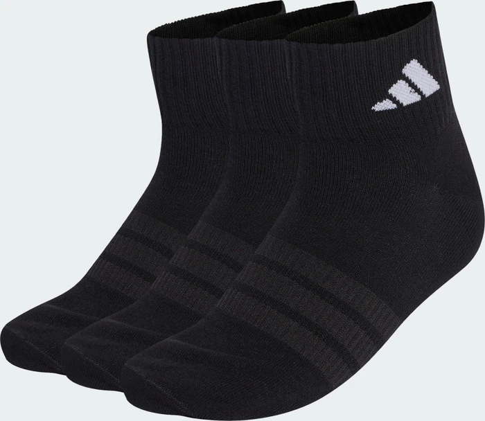adidas Thin and Light Ankle Socken schwarz/weiß, 3 Paare