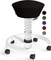 Aeris Swopper Air New Edition Bürohocker mit Rollen, Feder Standard, Gestell Alu weiß, Bezug Mesh-Gewebe schwarz Vorschaubild