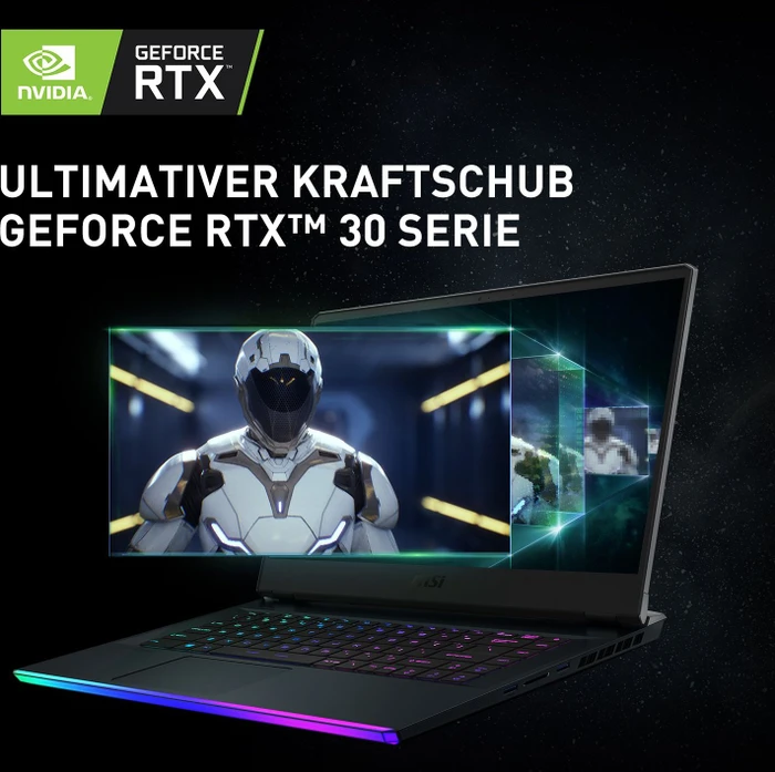 MSI GE66 Raider 10UH-608, Core i9-10980HK, 32GB RAM, 2TB SSD, GeForce RTX 3080, DE
