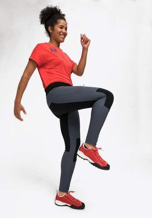 Maier Sports Dacit Tight Hose lang ombre blue (Damen)