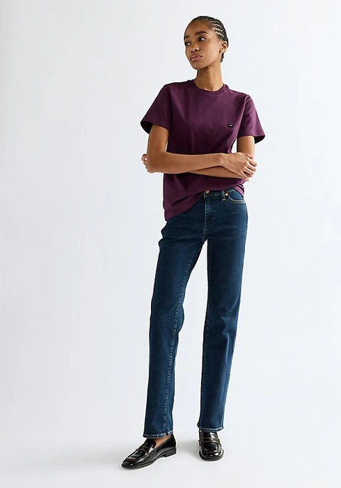 Wrangler Round T-Shirt kurzarm potent purple (Damen)