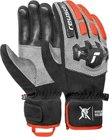 Reusch Worldcup Warrior R-Tex XT Skihandschuhe black/silver/fluo red