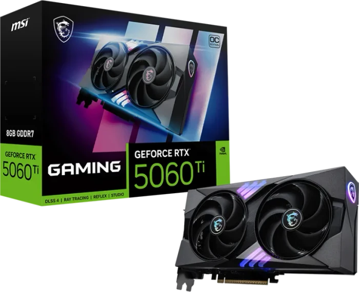 MSI GeForce RTX 5060 Ti 8G Gaming OC, G506T-8GC, 8GB GDDR7, HDMI, 3x DP