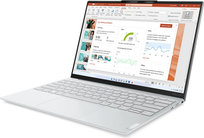 Lenovo Yoga Slim 7 Carbon 13IAP7, Moon White, Core i7-1260P, 16GB RAM, 512GB SSD, DE