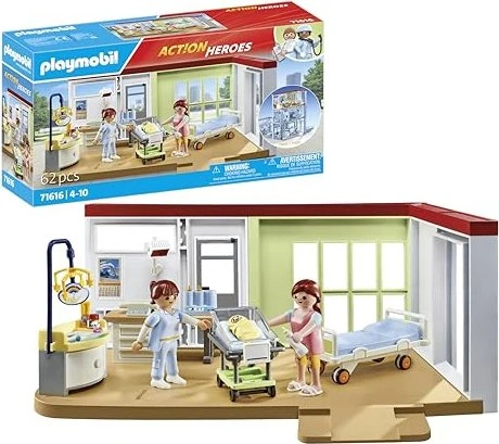 PLAYMOBIL 71616 Action Heroes Entbindungsstation