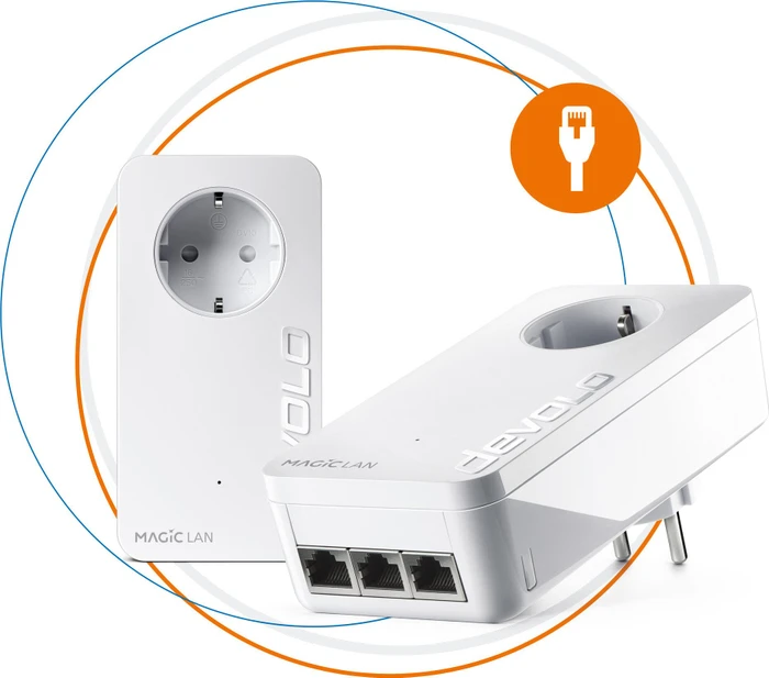 devolo Magic 2 LAN triple Starter Kit, G.hn, 3x RJ-45, 2er-Pack