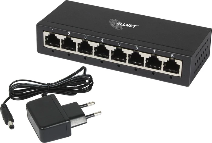 Allnet SG80 Desktop Gigabit Switch, 8x RJ-45