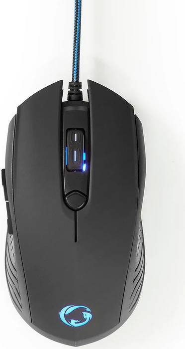 Nedis Evnor 3-in-1 Gaming Combo Kit mit Mouse, Mousepad und Headset, schwarz/blau, USB