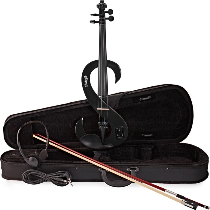 Stagg EVN 4/4 MBK metallic-schwarz