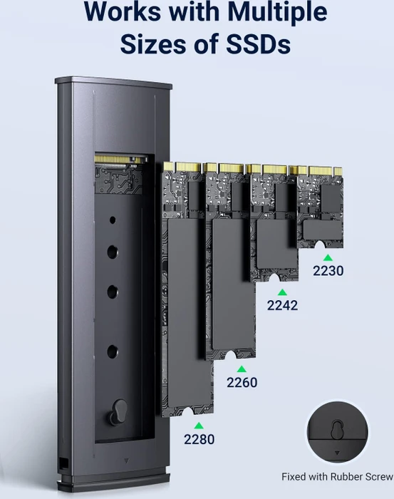 Ugreen M.2 NVMe SSD Enclosure, USB-C 3.1