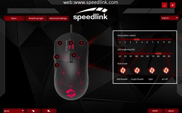 Speedlink Corax Gaming Mouse schwarz, USB