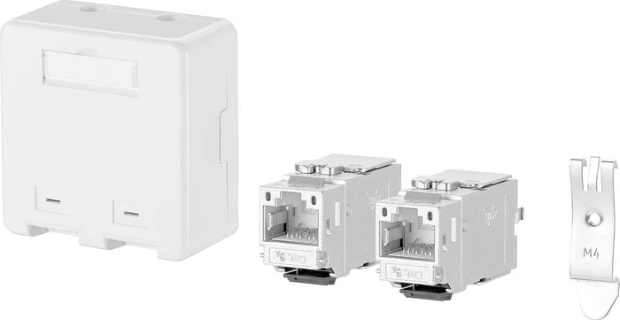 Metz Connect Anschlussbox APZ 2 Port C6Amodul Keystone