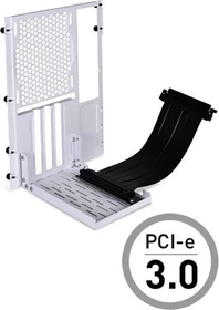 Lian Li Riser Card, inkl. PCI-Slot Blende für PC-O11 Dynamic Mini, gewinkelt, PCIe 3.0, 200mm, weiß