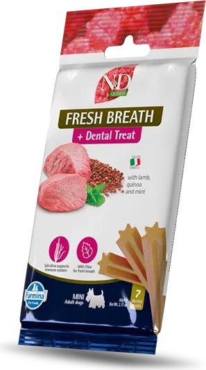 Farmina N&D Quinoa, Dental Treat Fresh Breath Mini, 60g