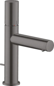 Hansgrohe Axor Uno Waschbeckenarmatur 110 mit Zerogriff und Zugstangen-Ablaufgarnitur brushed black chrome