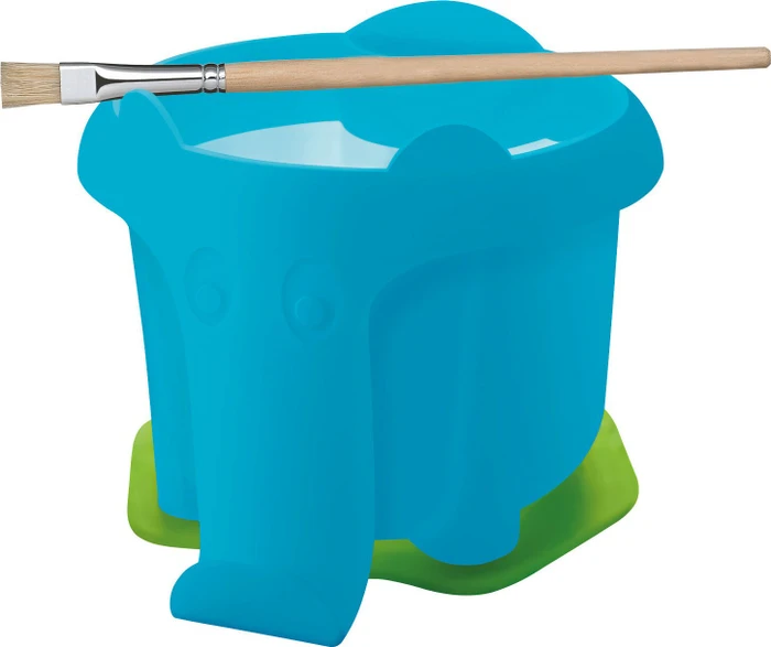 Pelikan Wasserbecher Elefant mit Pinselhalter, blau