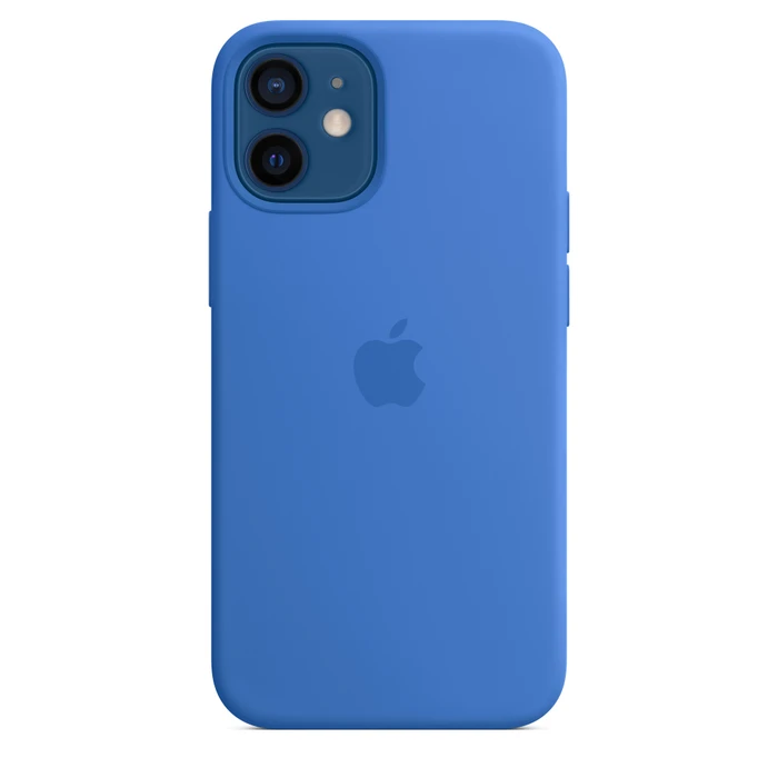 Apple Silikon Case mit MagSafe für iPhone 12 Mini capriblau