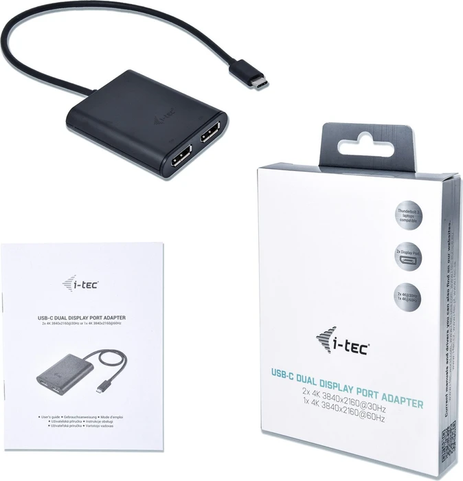 i-tec USB-C 3.1 Dual 4K DP Video Adapter