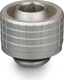 Thermal Grizzly DeltaMate Fitting ST16, G1/4" auf 16/10mm, Schlauchanschluss, matt nickel