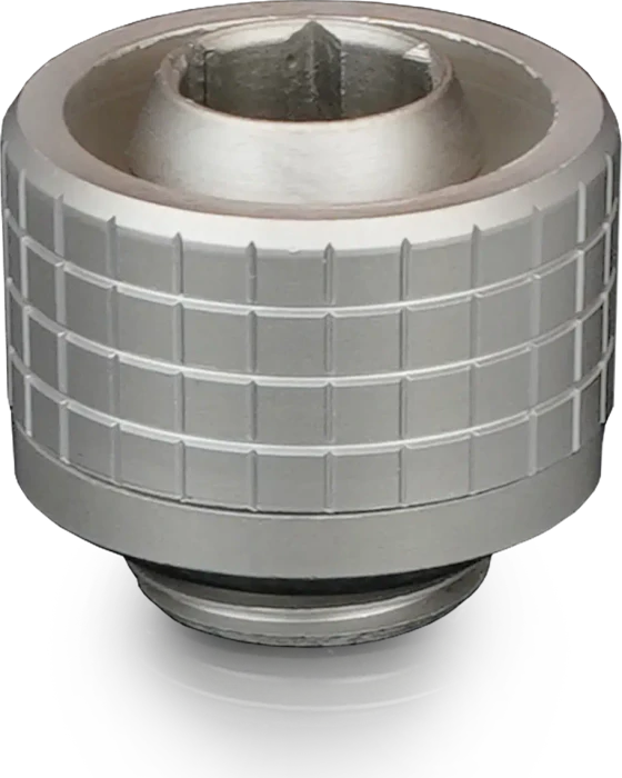 Thermal Grizzly DeltaMate Fitting ST16, G1/4" auf 16/10mm, Schlauchanschluss, matt nickel