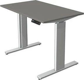 Kerkmann Move 3 elektrisch höhenverstellbarer Sitz-Steh-Schreibtisch 100x60cm graphit/silber