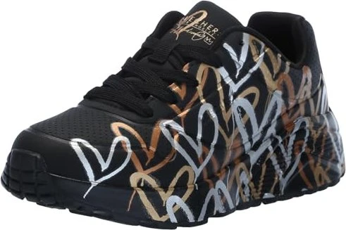 Skechers x JGoldcrown Uno Lite - Metallic Love schwarz/mehrfarbig (Junior)