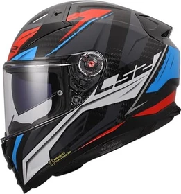 LS2 FF811 Vector II Carbon Savage schwarz/blau/rot/weiß