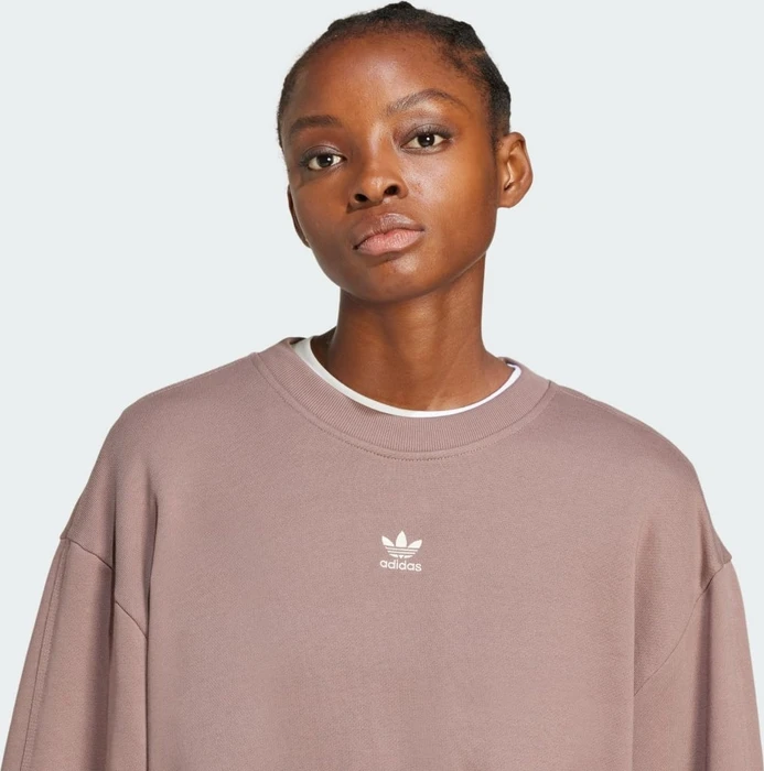 adidas Essentials Oversized French Terry Sweatshirt trace brown (Damen)
