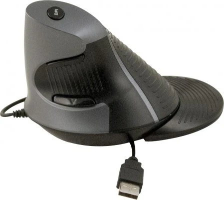 Dacomex V200U Vertical Mouse, schwarz, USB