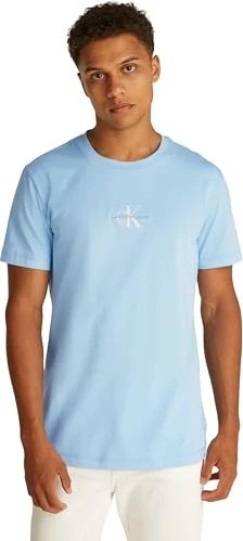 Calvin Klein Monogramm T-Shirt kurzarm blue bell (Herren)