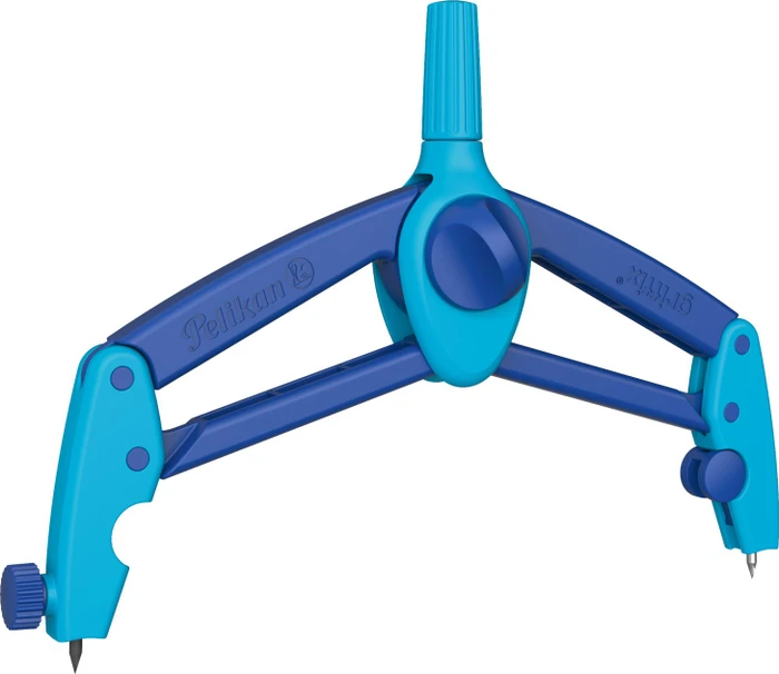 Pelikan griffix Ergonomischer Schulzirkel, hellblau/dunkelblau, Blister