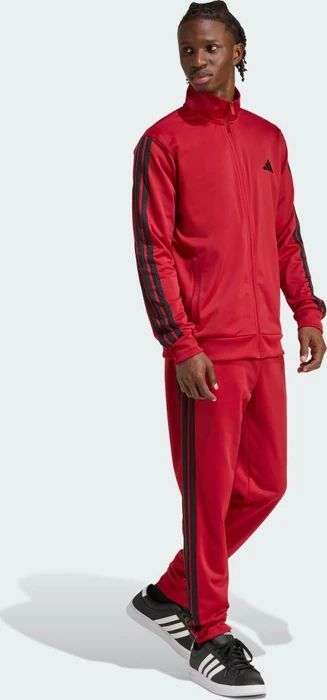 adidas Basic 3-Streifen Tricot Trainingsanzug active maroon (Herren)