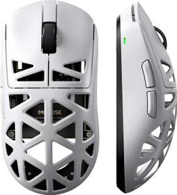 Mchose A7X Ultra 8K Magnesium Alloy Wireless Gaming Mouse, weiß, USB/Bluetooth