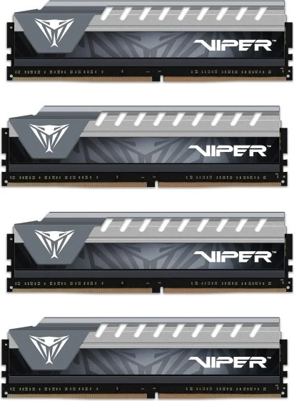 Patriot Viper Elite grau UDIMM 64GB Kit, DDR4-2800, CL16-18-18-36