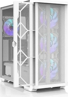 Zalman Z10 Duo, weiß, Glasfenster