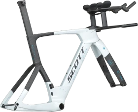 Scott Plasma RC TT HMX Triathlon/Zeitfahren Rahmenset cumulus white/carbon black