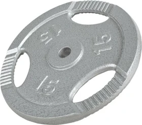 Gorilla Sports Gusseisen Gripper Hantelscheibe 15kg