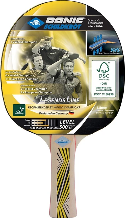 Donic Schildkröt Legends 500 FSC Tischtennisschläger