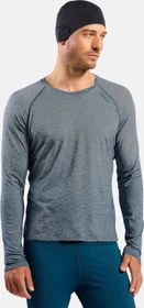 Odlo X-Alp Performance Wool 115 Laufshirt langarm reflecting pond melange (Herren)