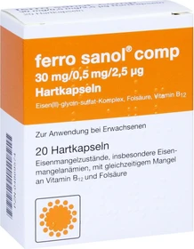 Ferro Sanol comp Hartkapseln, 20 Stück