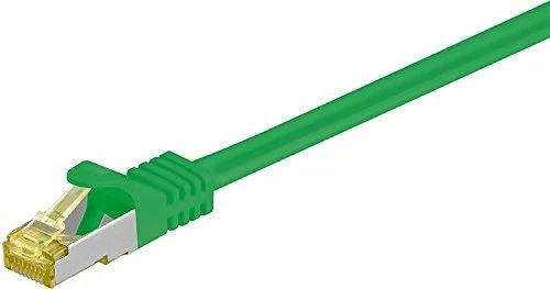 goobay Patchkabel, Cat7/Cat6a, S/FTP, RJ-45/RJ-45, 0.25m, grün