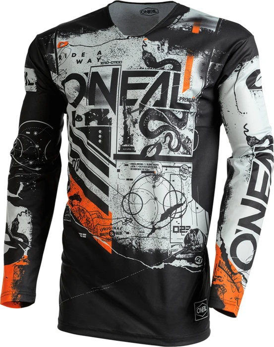 O'Neal Mayhem Trikot langarm schwarz/orange (Herren)