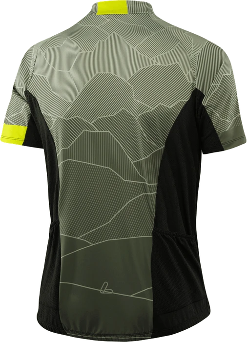 Löffler Hills Mid Full-Zip Trikot kurzarm olive (Herren)