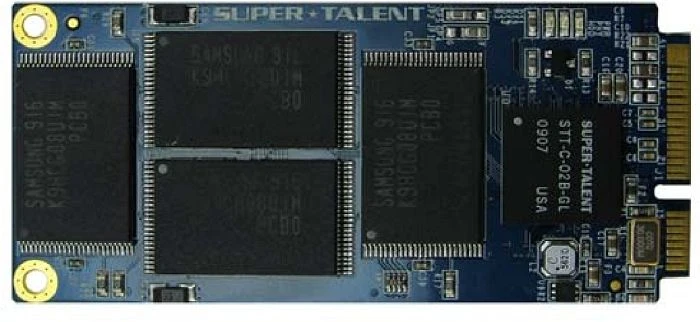 Super Talent SATA Mini PCIe 2 MLC 32GB, proprietär / proprietär