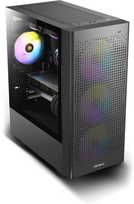 Antec NX500M ARGB, schwarz, Glasfenster