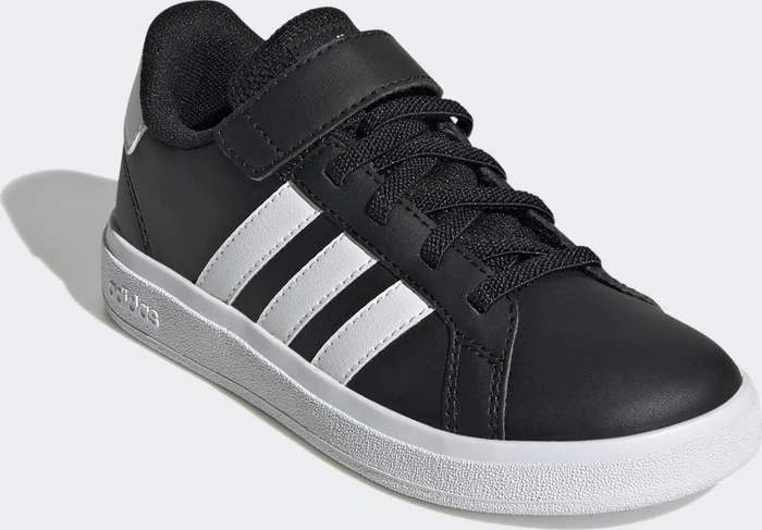 adidas Grand Court Court Elastic Lace and Top Strap core black/cloud white (Junior)
