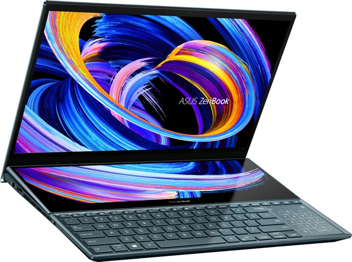 ASUS ZenBook Pro Duo 15 OLED UX582ZW-H2004X, Celestial Blue, Core i9-12900H, 32GB RAM, 1TB SSD, GeForce RTX 3070 Ti, DE