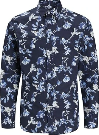 Jack & Jones Slim Fit Hemd langarm night sky (Herren)